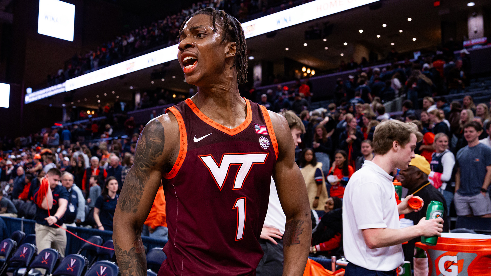 Hokies hang on to upend Virginia in Charlottesville, 75-74 - Virginia Tech Athletics