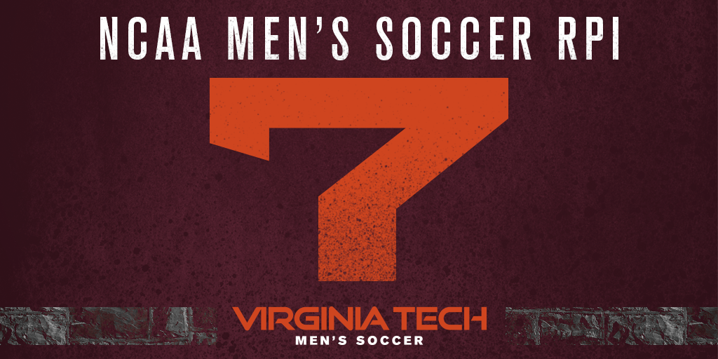 Hokies seventh in initial men’s soccer RPI rankings Virginia Tech Athletics