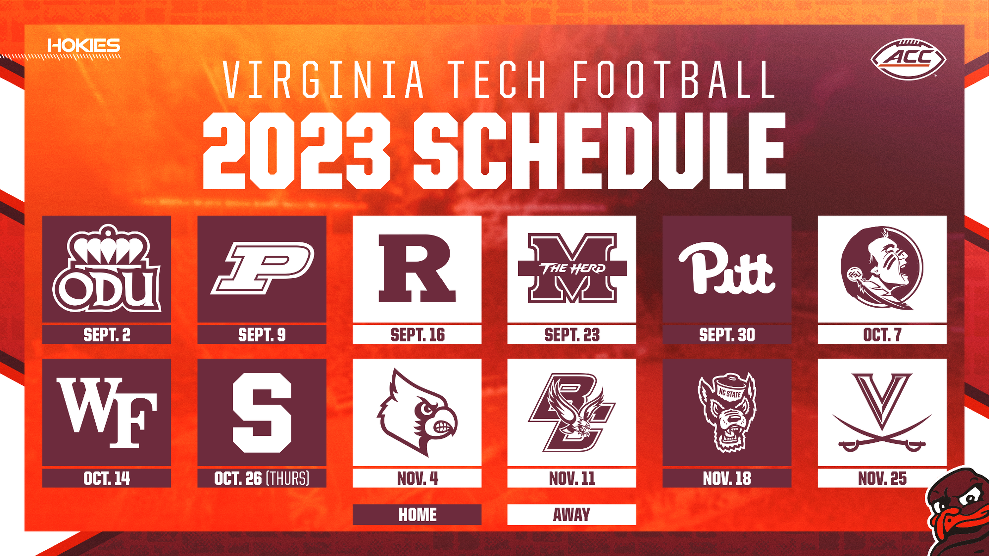 Virginia Tech Football Schedule: 2023-2024 Season