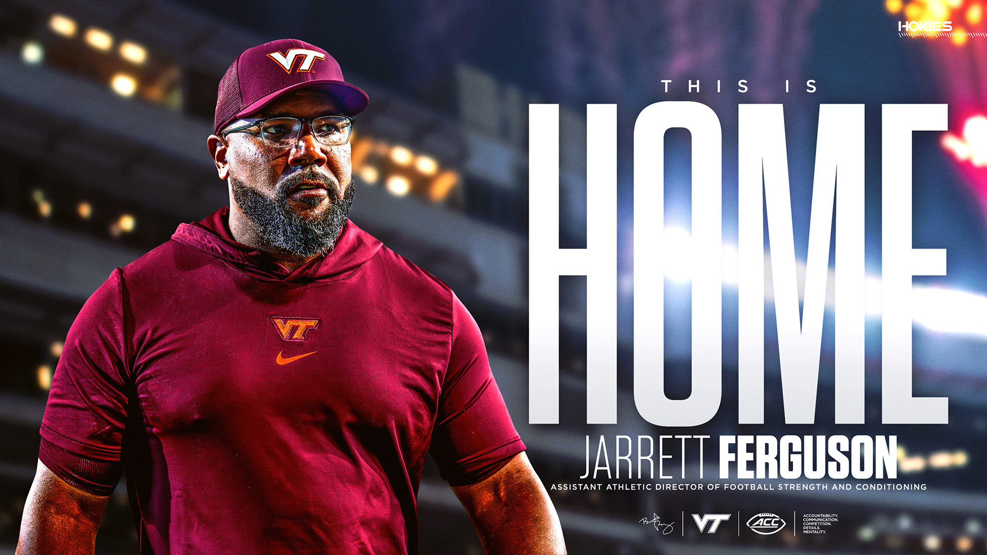 Jarrett Ferguson promoted to Assistant Athletic Director of Football  Strength and Conditioning - Virginia Tech Athletics