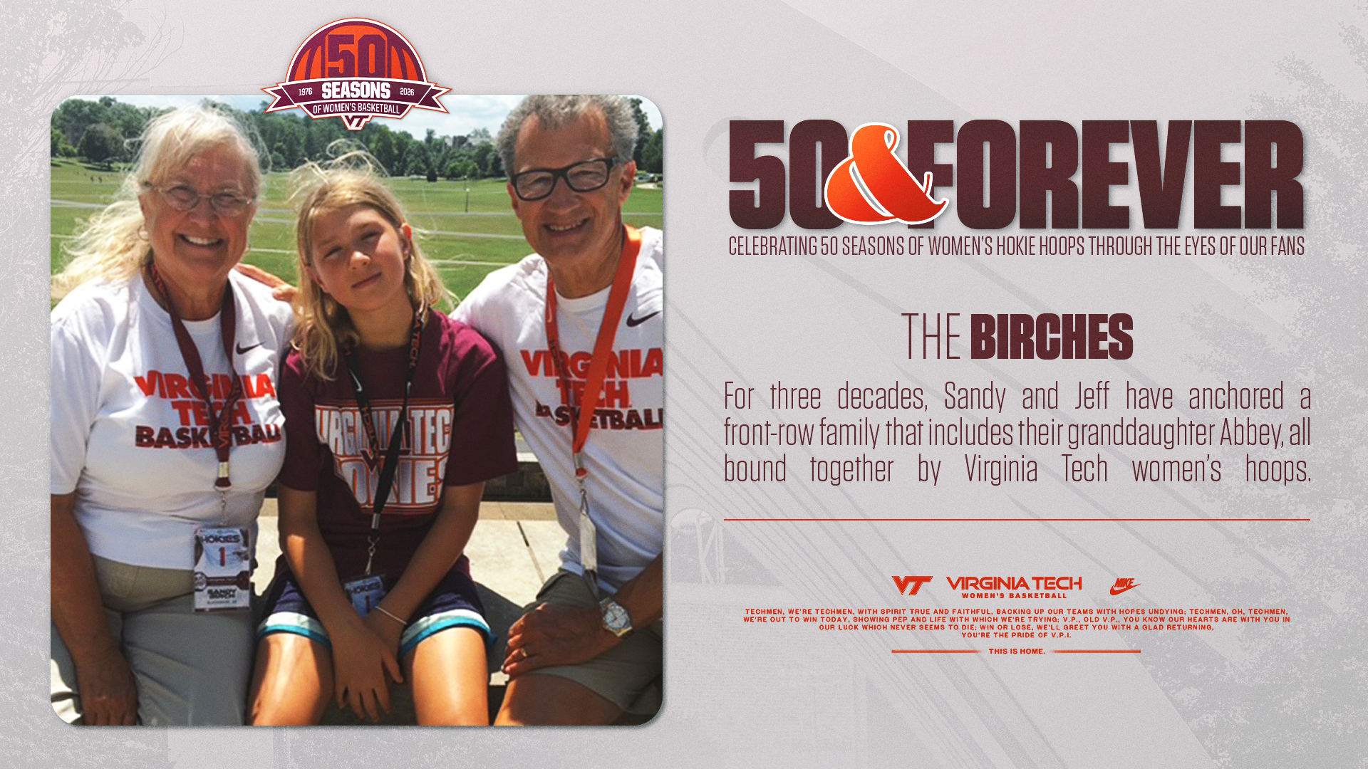 50 & Forever: A family’s lifelong bond with Virginia Tech women’s basketball