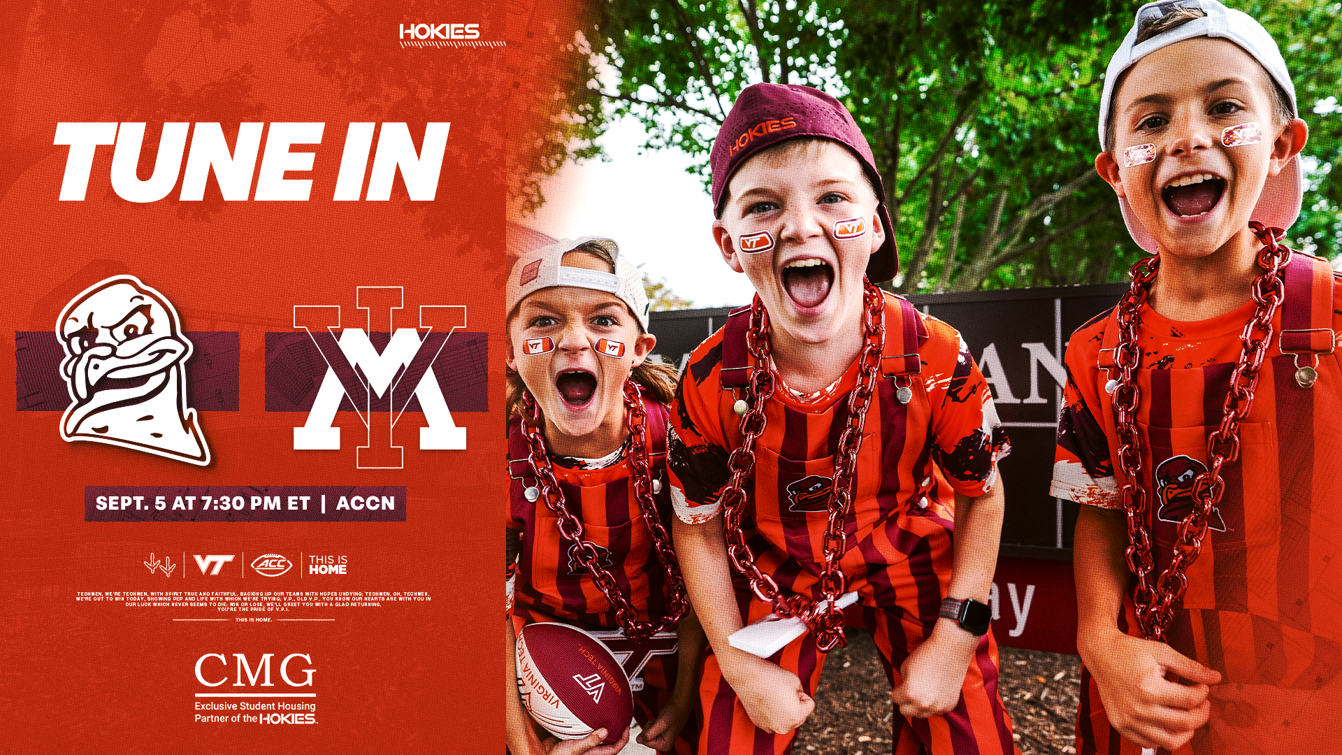 Tune In: Virginia Tech vs. VMI