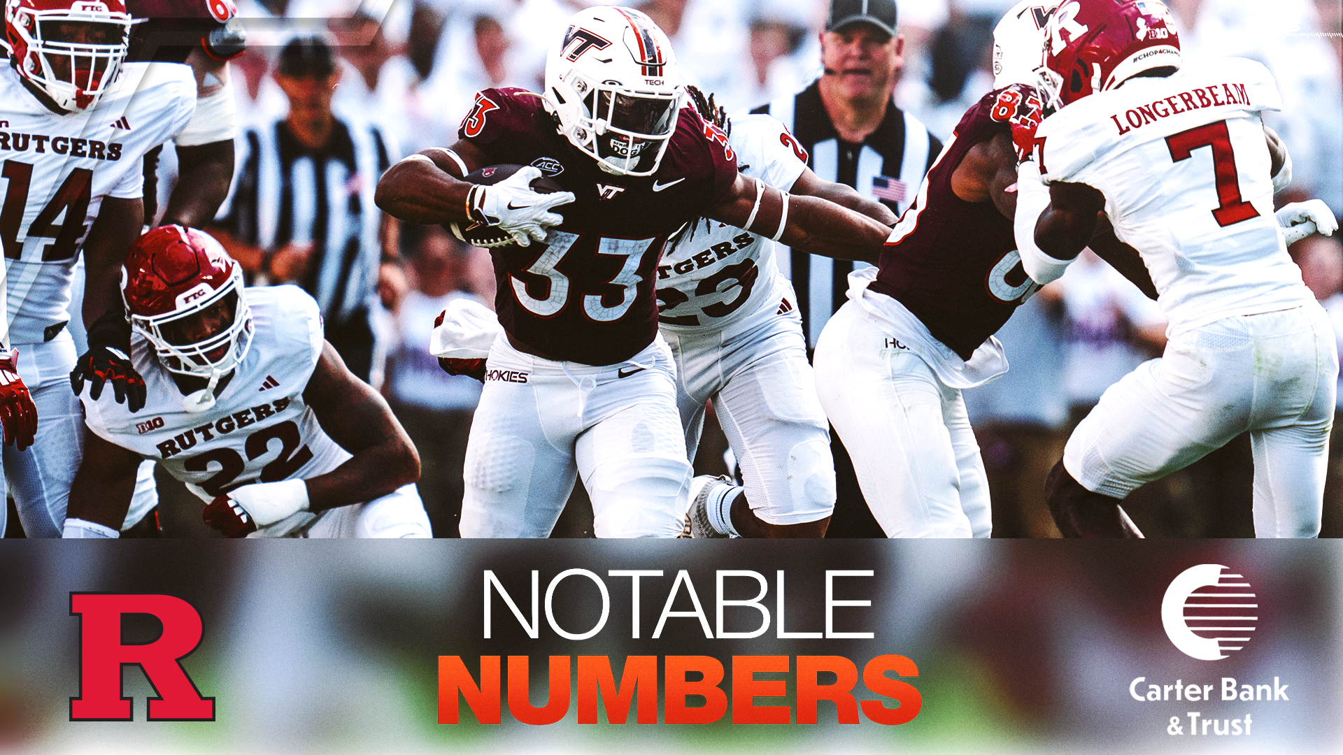 Notable Numbers: Virginia Tech vs. Rutgers - Virginia Tech Athletics