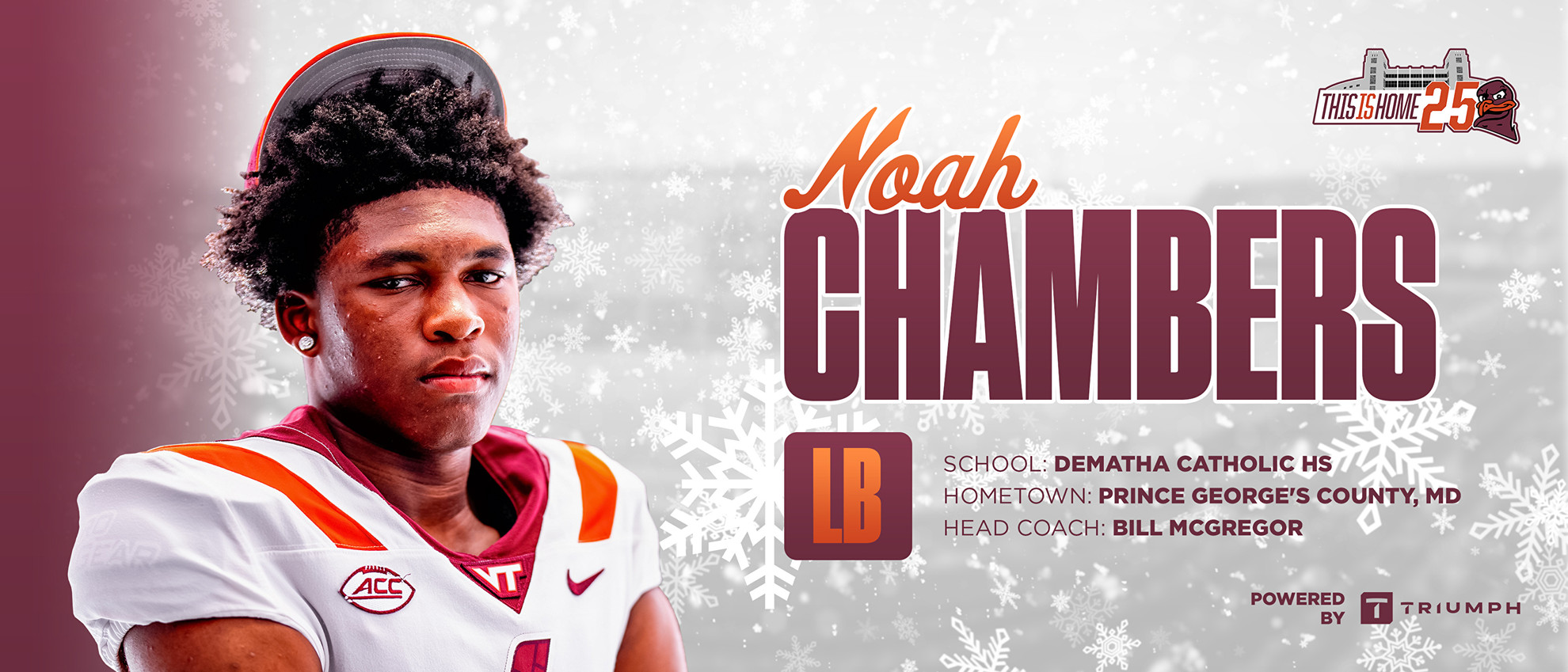 Noah Chambers - Football 2025 Signing Day - Virginia Tech Athletics