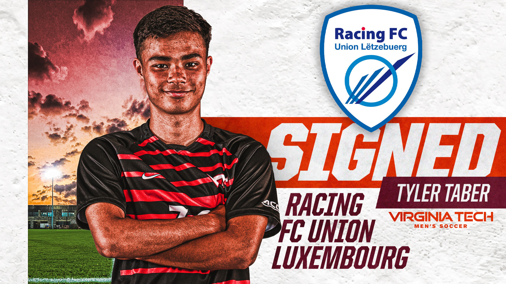 Taber pens professional contract with Racing FC Union Luxembourg ...