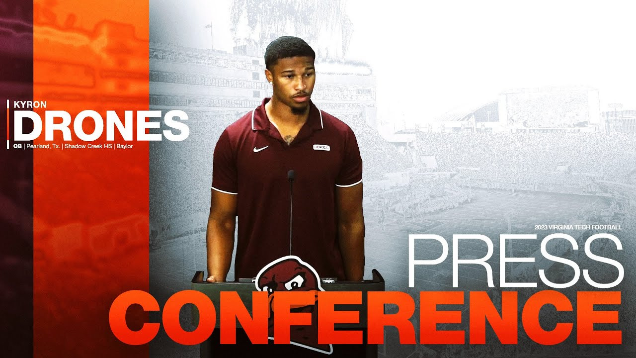 FB: Kyron Drones press conference (Oct. 31, 2023) - Virginia Tech Athletics
