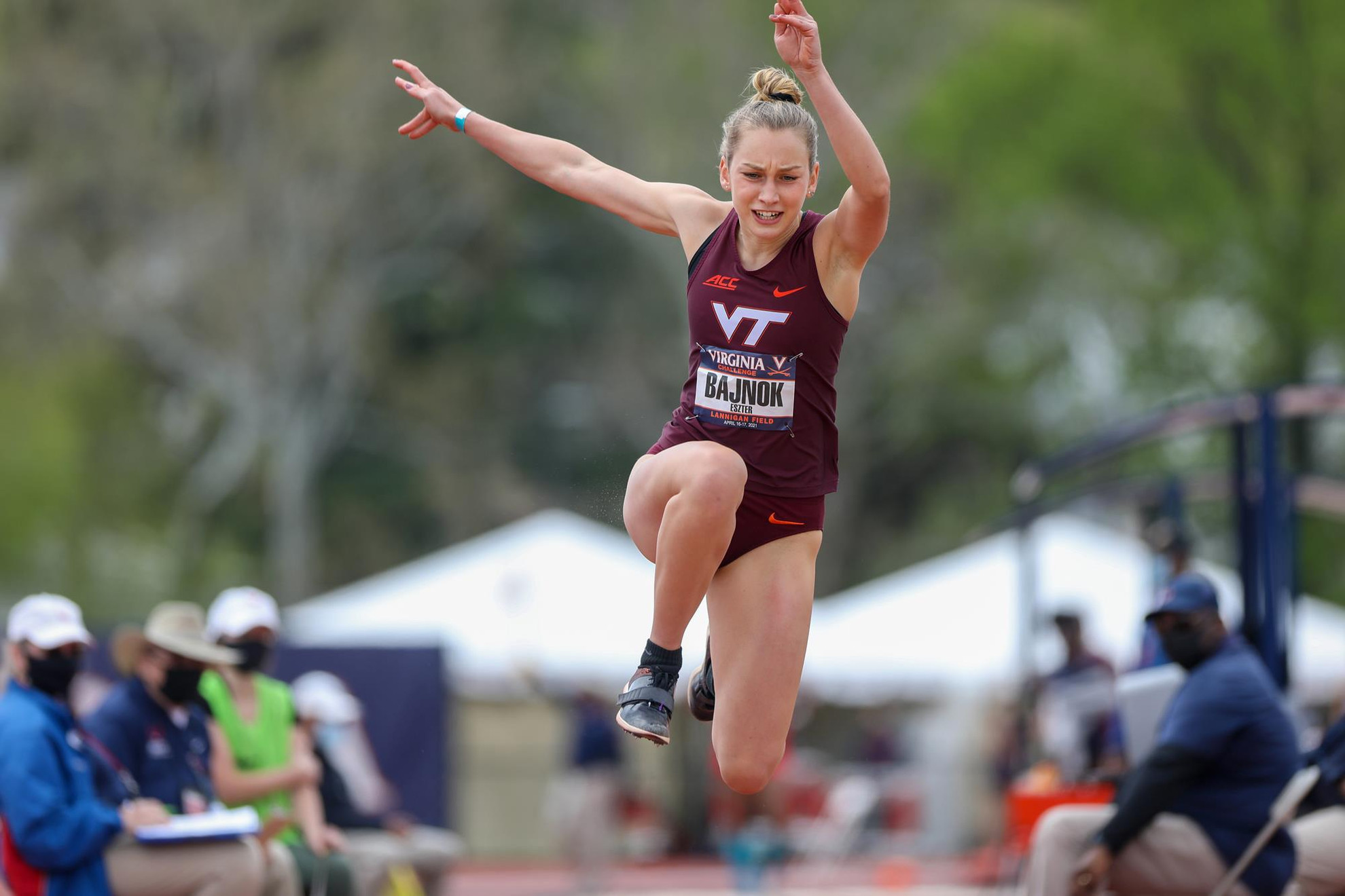 Bajnok breaks long jump school record at Torrin Lawrence Virginia