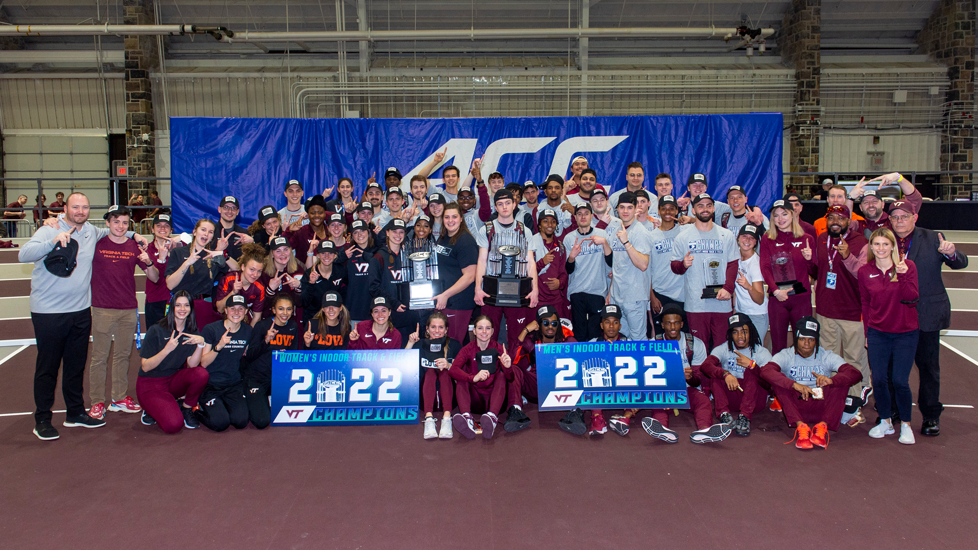 Hokies make history, sweep ACC Indoor Championships - Virginia 